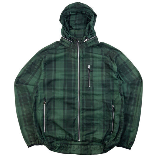 Vintage 2000s Nike Checkered Zip Up Jacket Size M | Medium, Green