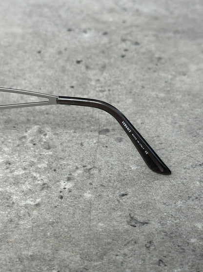 Versace 2000s Medusa Logo Rimless Sunglasses