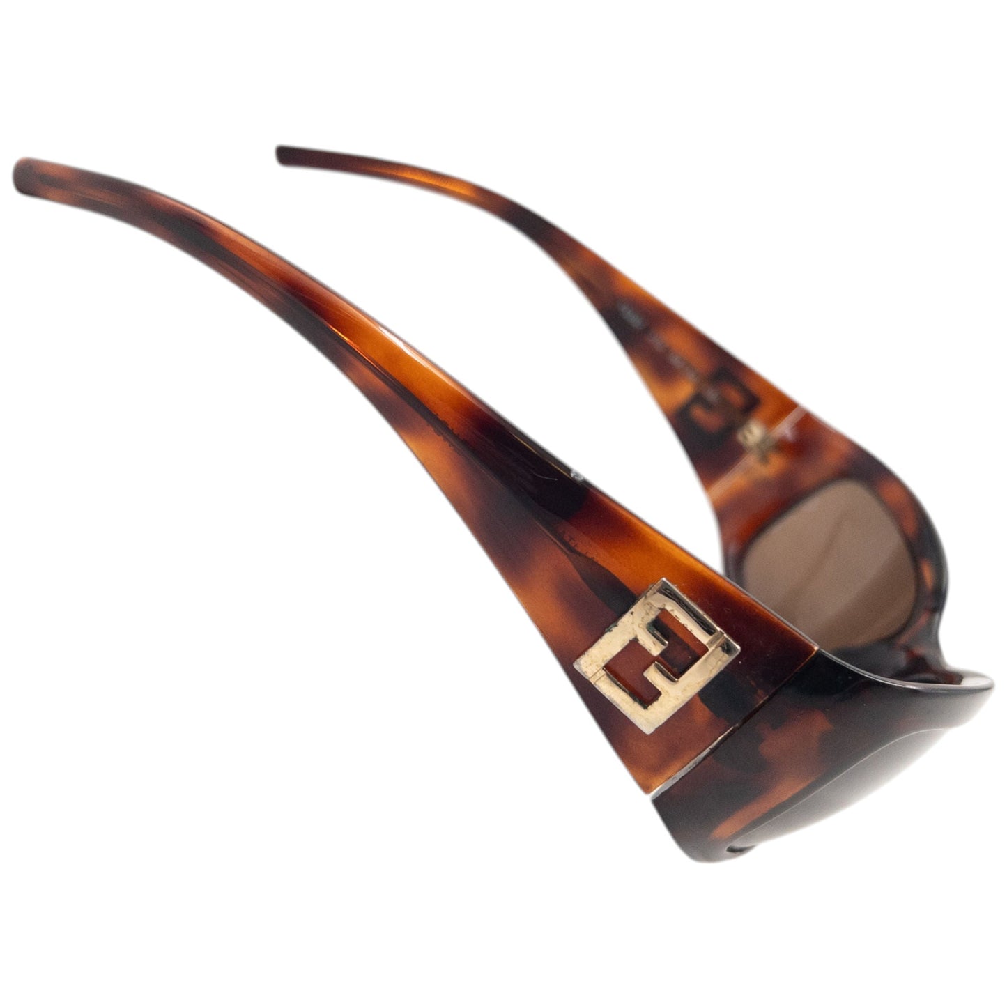 Vintage 2000s Fendi Tortoise Shell Sunglasses | O/S, Brown