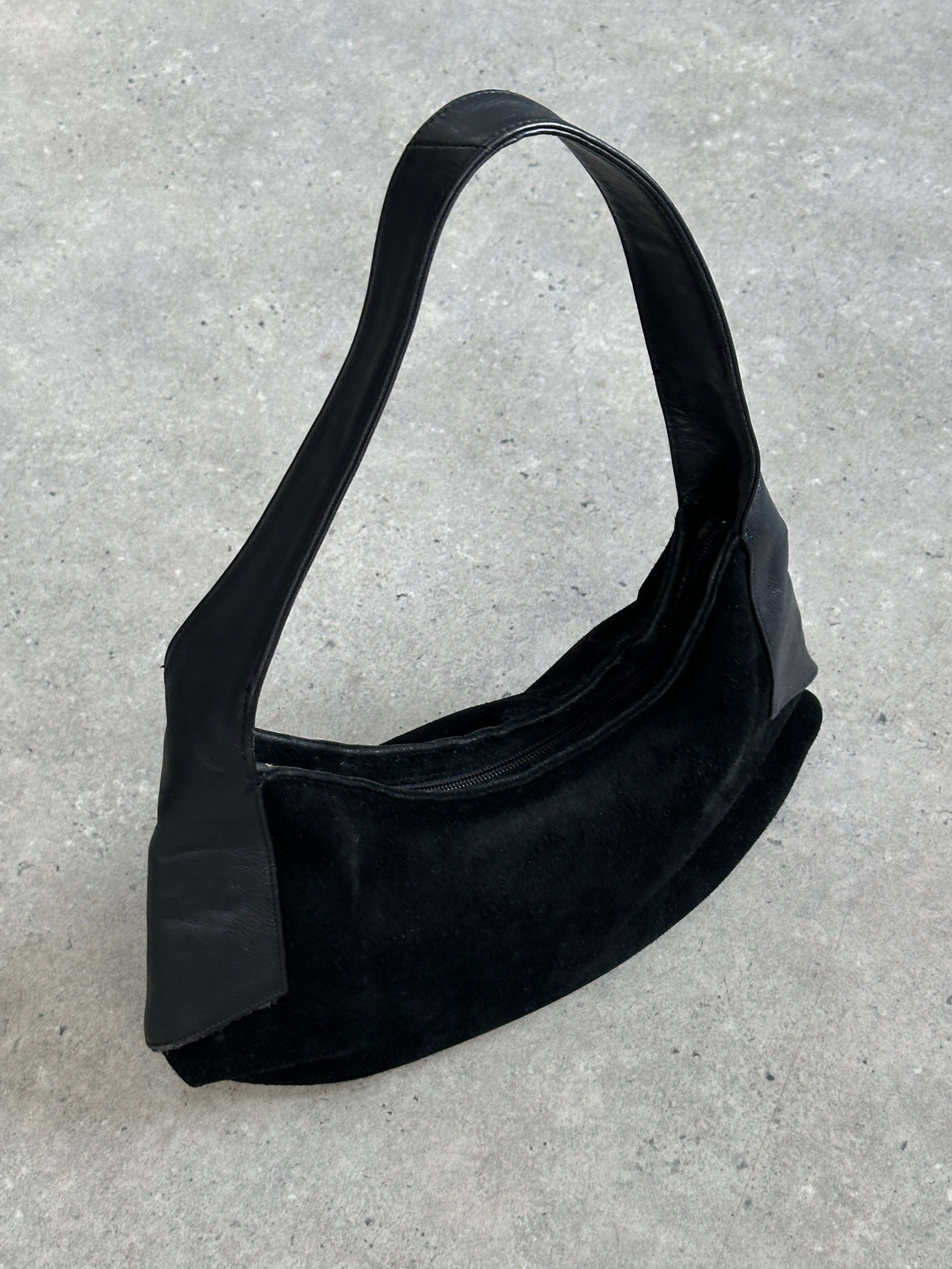 Armani Exchange 2000s Suede Leather Shoulder Bag