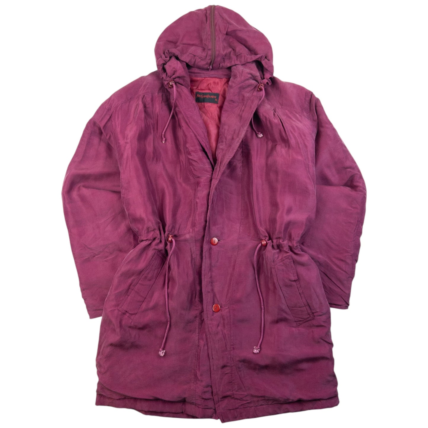 Vintage 80s YSL Yves Saint Laurent Button Up Jacket Size L | Large, Purple