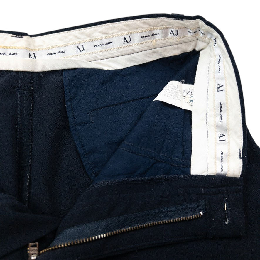 Vintage 2000s Armani Jeans Stretch Trousers Size W29 | W29, Navy