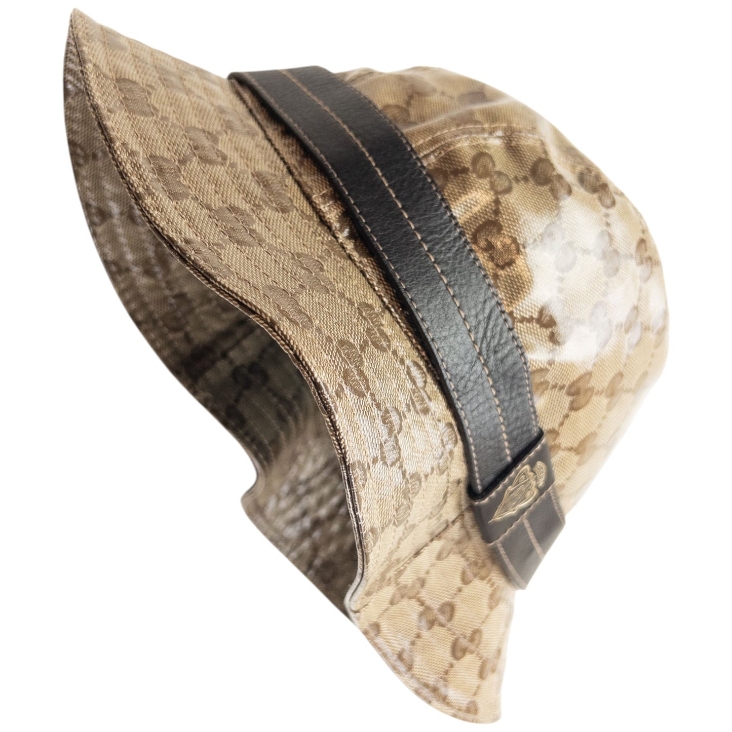 Vintage 2000s Gucci By Tom Ford Monogram Bucket Hat Size L | O/S, Brown