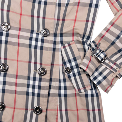 Vintage Burberry Nova Check Trench Jacket Womens Size S