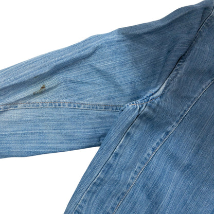 Vintage 2000s Levi's Engineered Garments Cropped Denim Jacket Size L | Large, Blue
