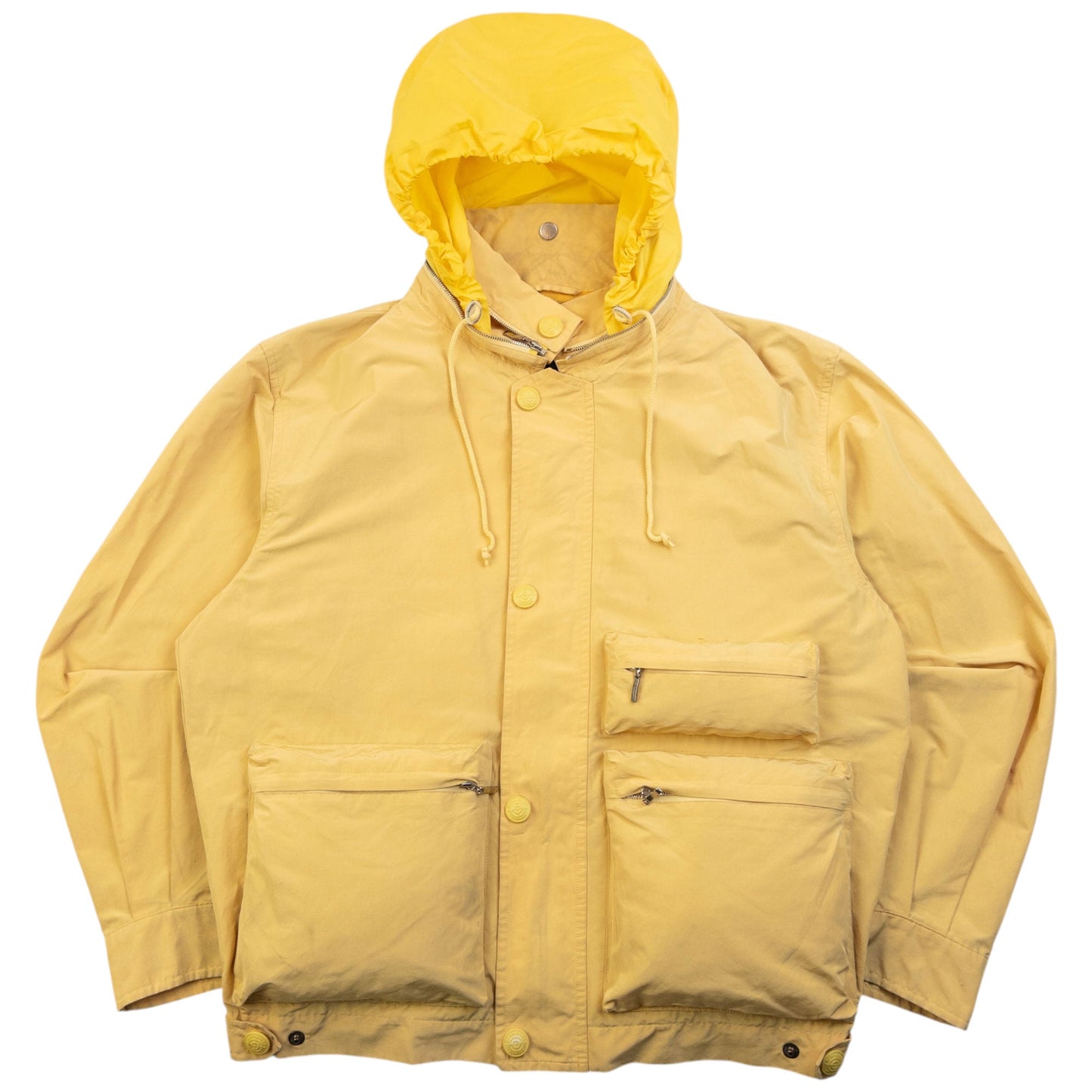 Vintage 2000s Burberry Zip Up Cargo Jacket Size S | Small, Yellow