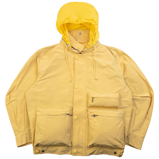 Vintage 2000s Burberry Zip Up Cargo Jacket Size S | Small, Yellow