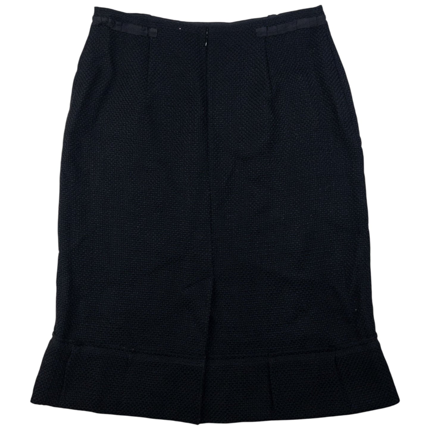 Vintage Prada Pleated Wool Skirt Womens Size W30