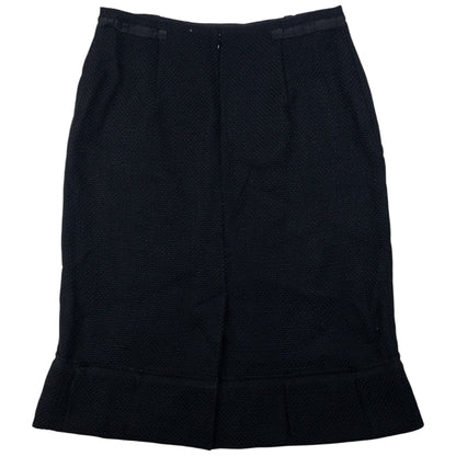 Vintage Prada Pleated Wool Skirt Womens Size W30