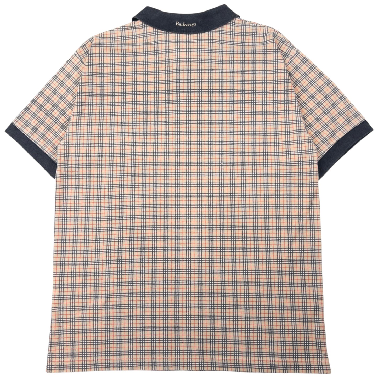 Vintage Burberry Nova Check Polo Shirt Size XL