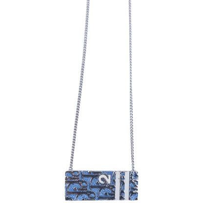 Vintage 2000s Dior By John Galliano Monogram Number Necklace | O/S, Blue