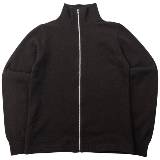 Vintage 1999 Cabane De Zucca By Issey Miyake Climax Zip Up Wool Jumper Womens Size M | Medium, Brown