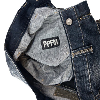 Vintage PPFM Multi Zip Denim Jeans Size W31