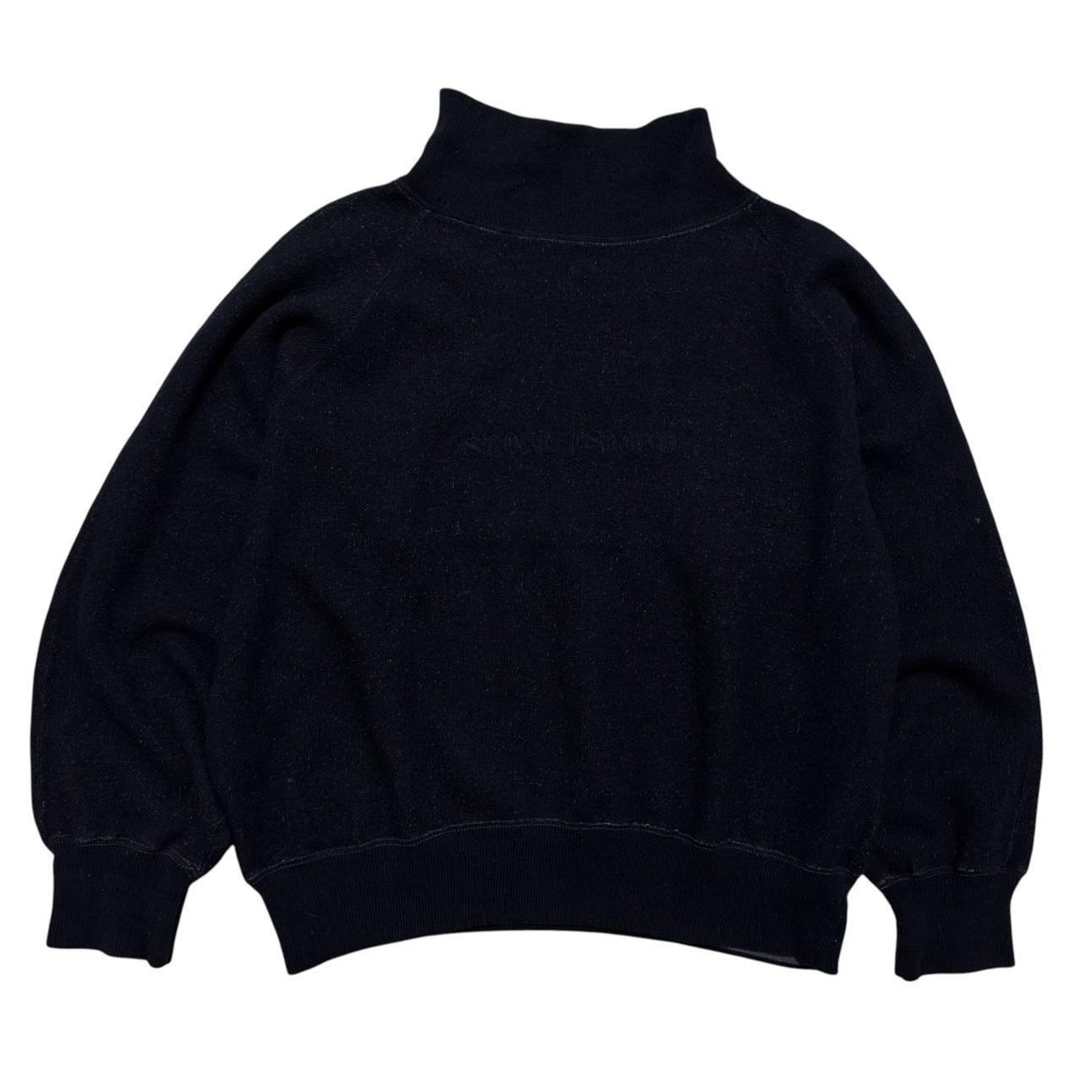 Stone Island 90's Spellout Pullover Jumper | Medium, Navy