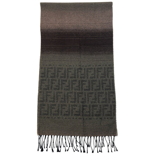Vintage 90s Fendi Monogram Wool Scarf | O/S, Multicoloured