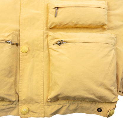 Vintage 2000s Burberry Zip Up Cargo Jacket Size S | Small, Yellow