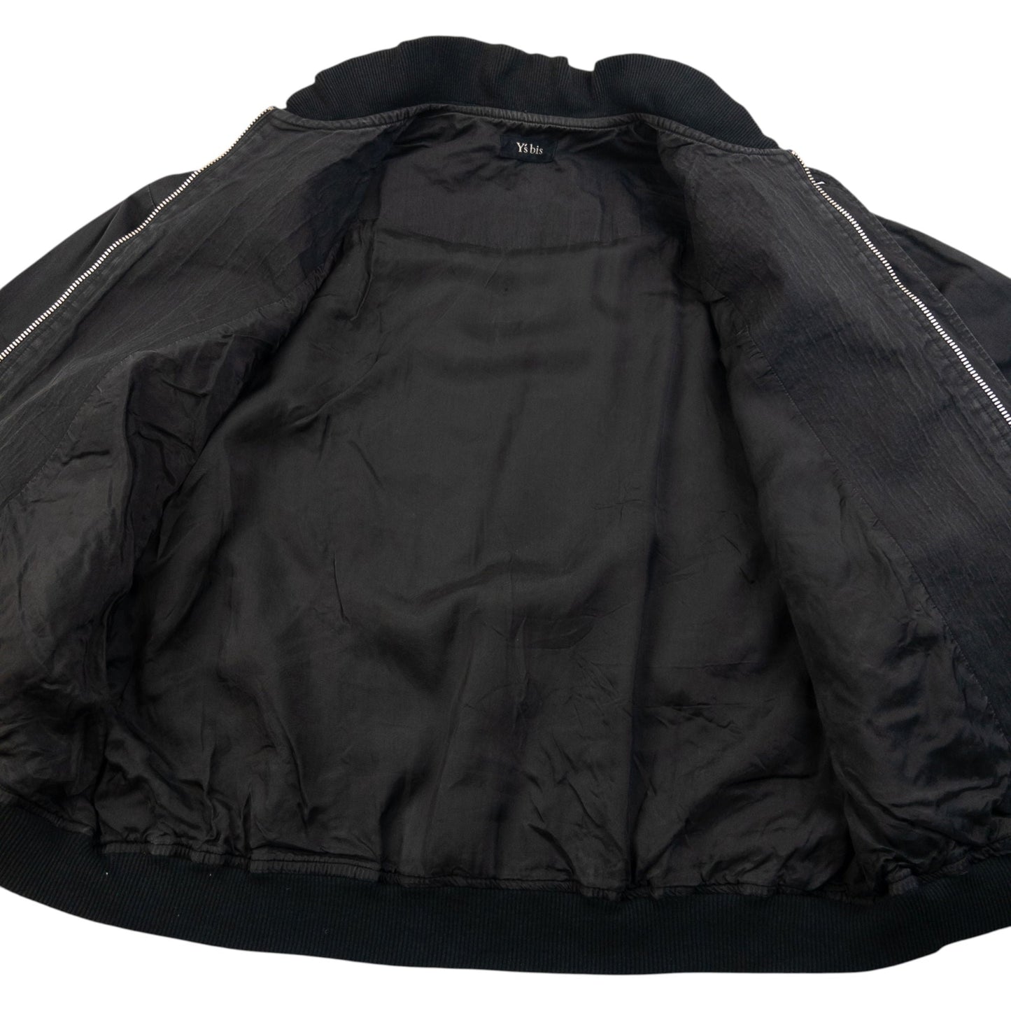 Vintage 90s Yohji Yamamoto Zip Up Bomber Jacket Size L | Large, Black