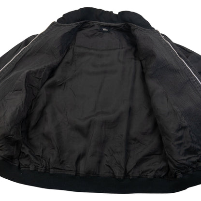 Vintage 90s Yohji Yamamoto Zip Up Bomber Jacket Size L | Large, Black