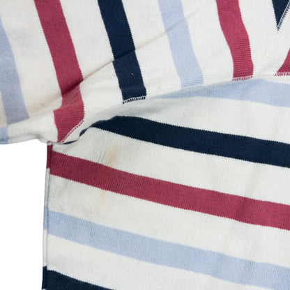 Vintage 90s Issey Miyake Striped Jumper Size M | Medium, Ivory, Red, Navy, Light Blue
