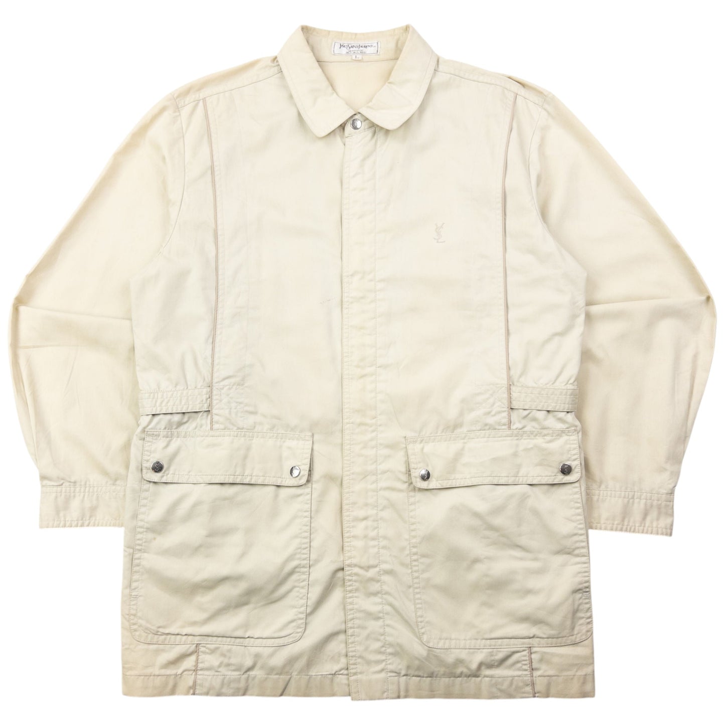 Vintage 80s YSL Yves Saint Laurent Zip Up Jacket Size M