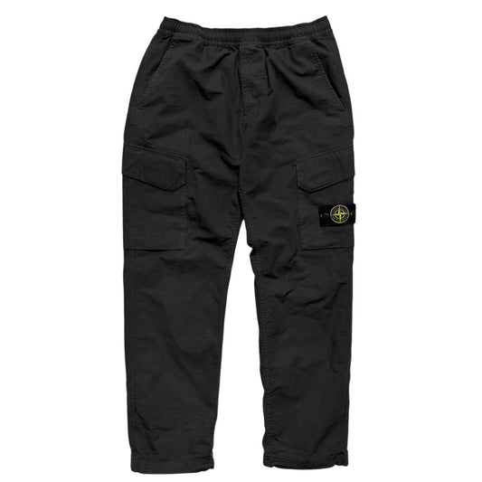 Stone Island Cargo Trousers | W33, Black