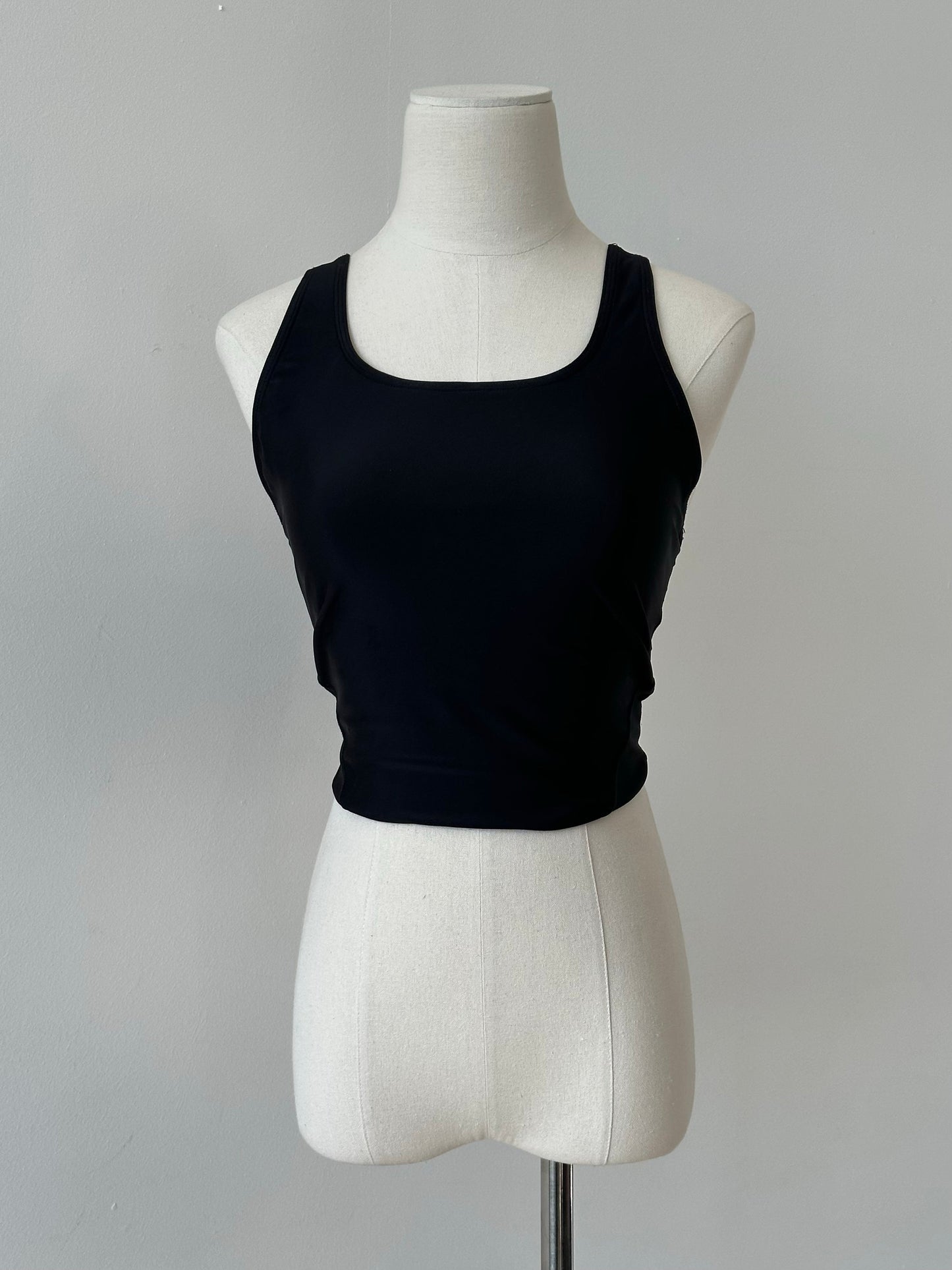 Vintage 2000s Sleeveless Racerback Crop Top - S-M