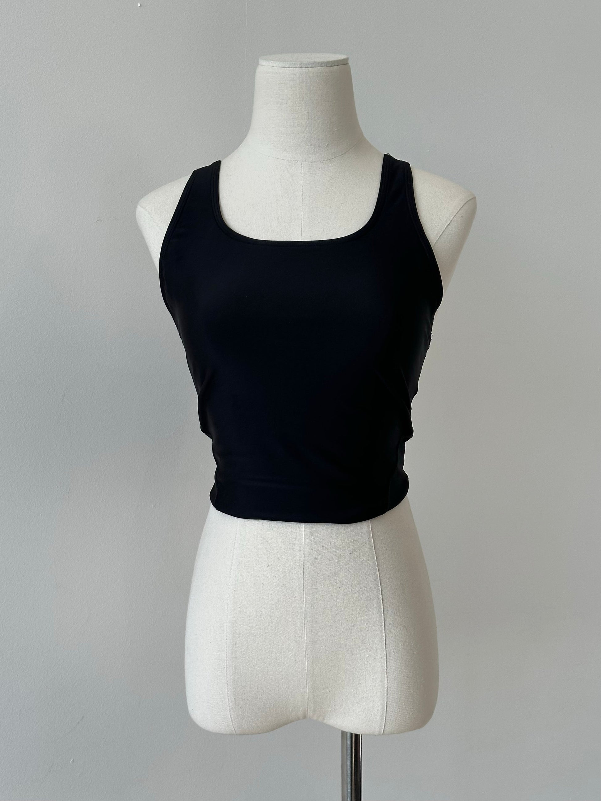 Vintage 2000s Sleeveless Racerback Crop Top - S-M