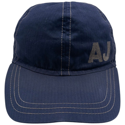 Vintage 2000s Armani Jeans Button Back Embroidered Hat