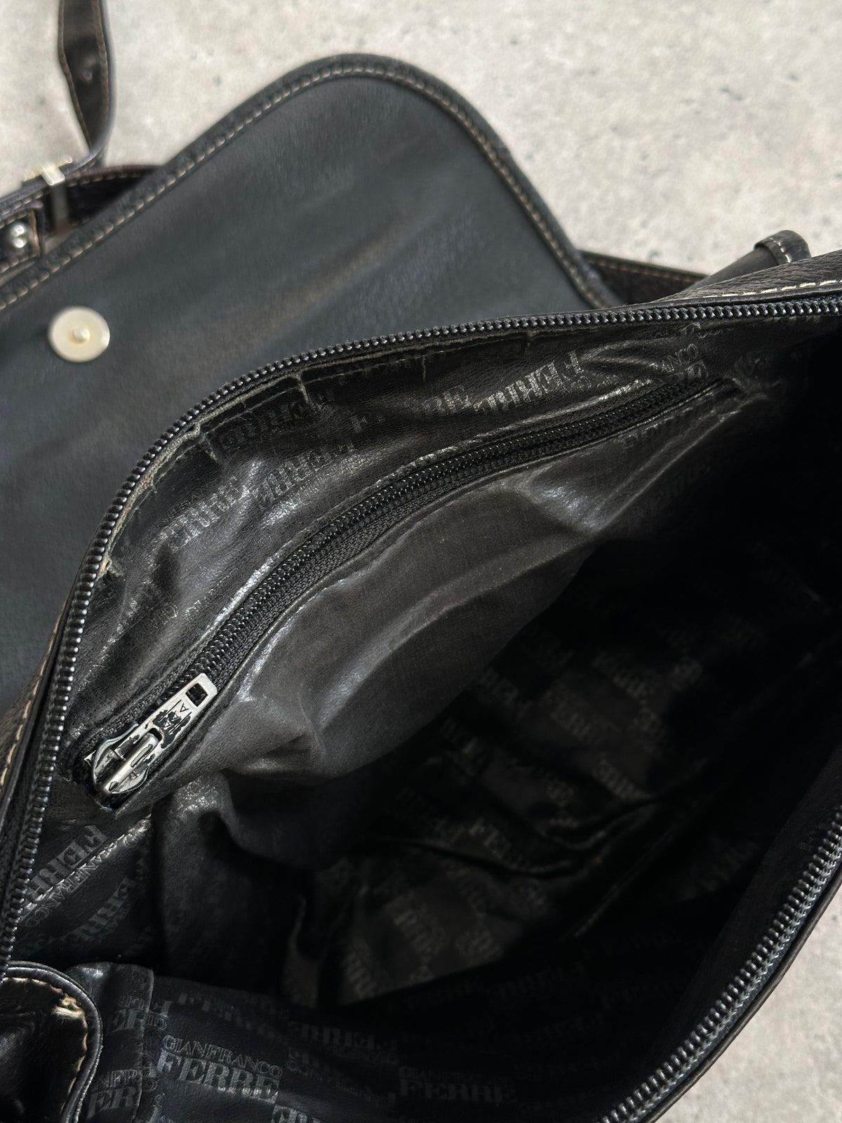 Gianfranco Ferre 1990s Leather Crossbody Bag