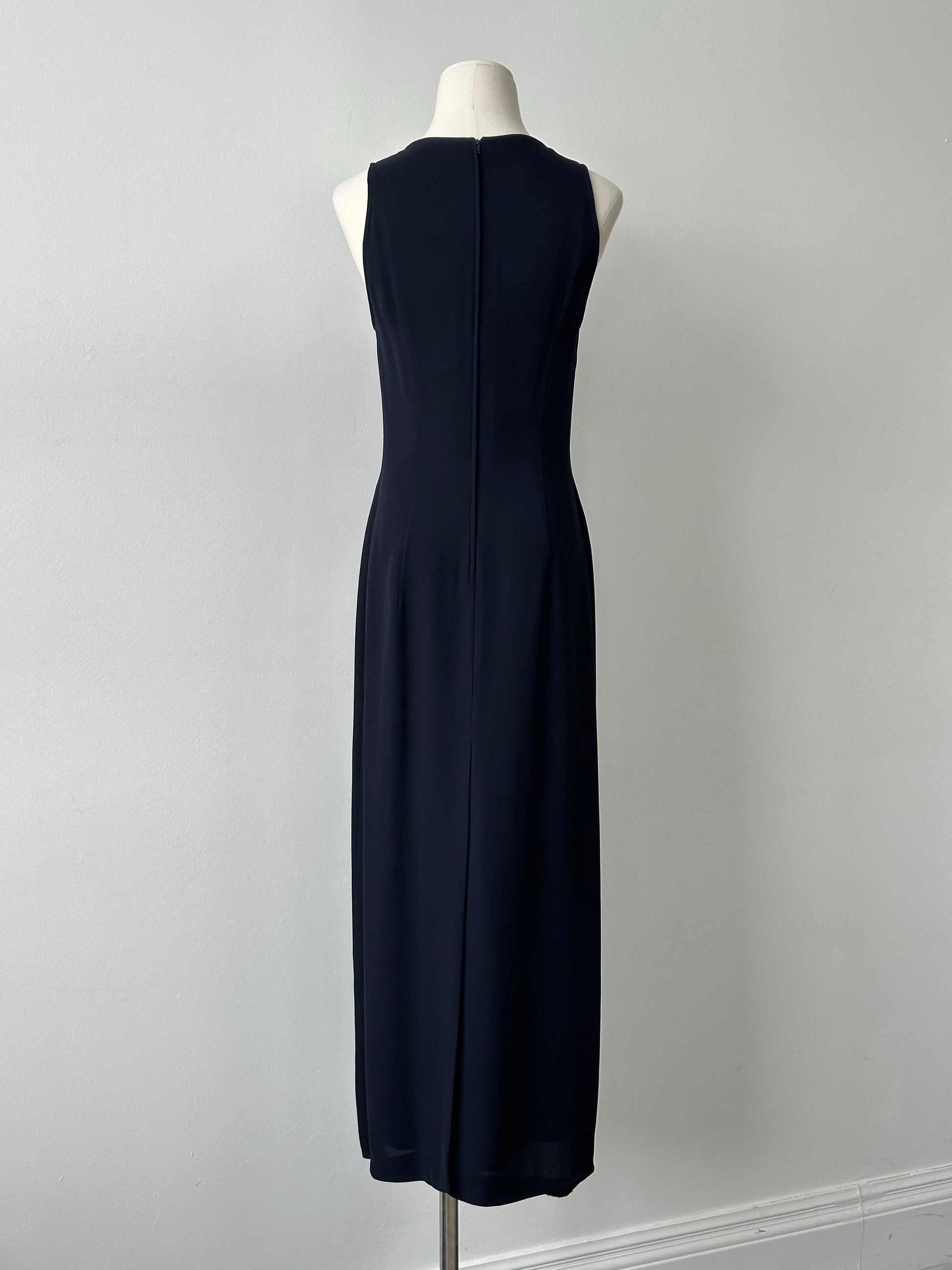 Mani 1990s Square Neck Floor Length Dress - M