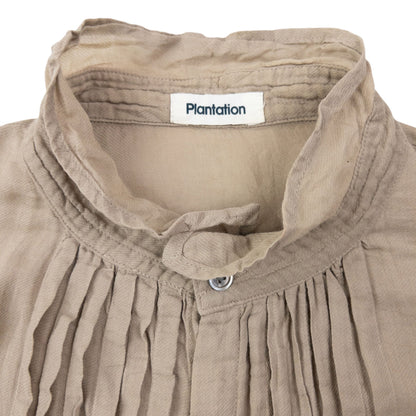 Vintage 90s Plantation By Issey Miyake Blouse Shirt Womens Size S | Small, Beige