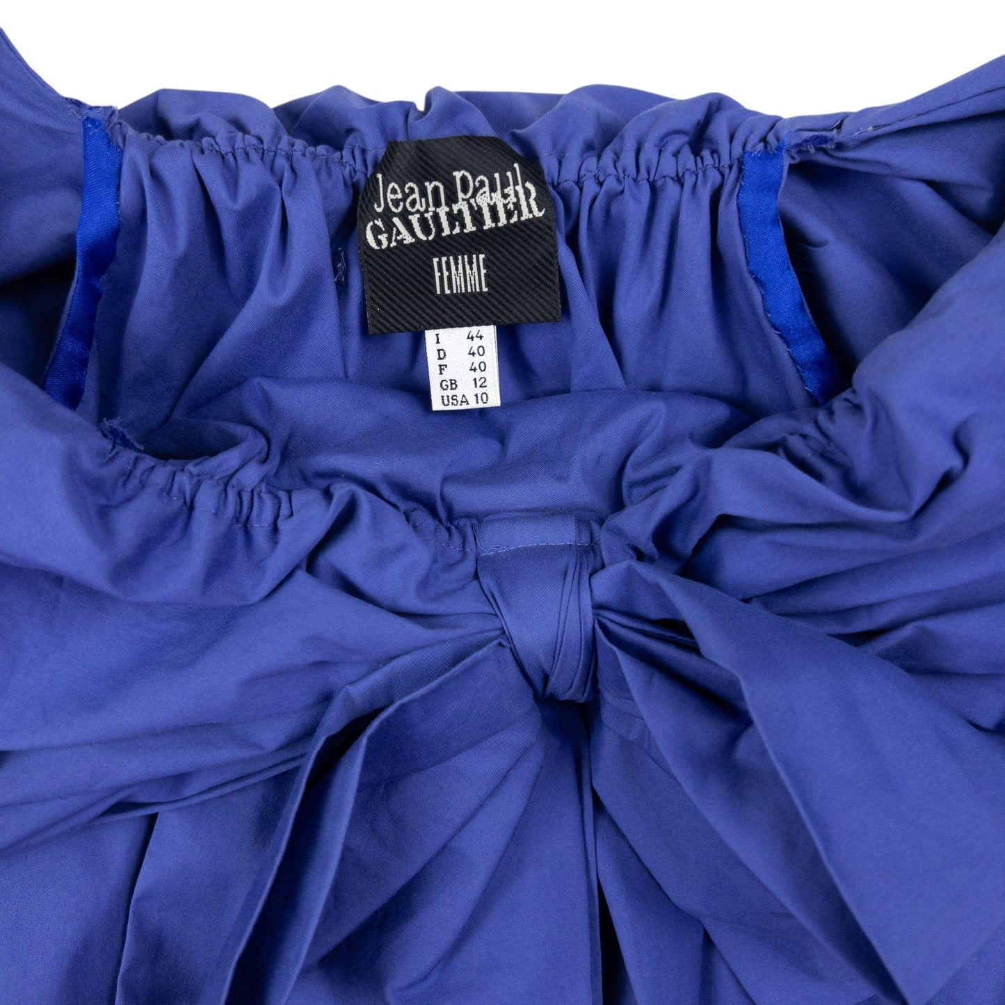 Vintage Jean Paul Gaultier Off-Shoulder Bow Dress Womens Size L