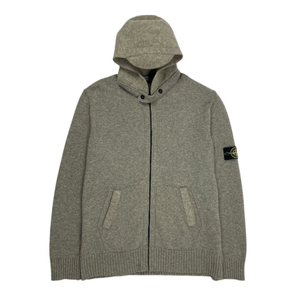 Vintage Stone Island Wool Knit Hoodie, Size XXXL | Stone island, Grey