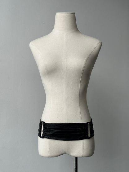 Vintage 1990s Leather Chunky Belt - W32-36