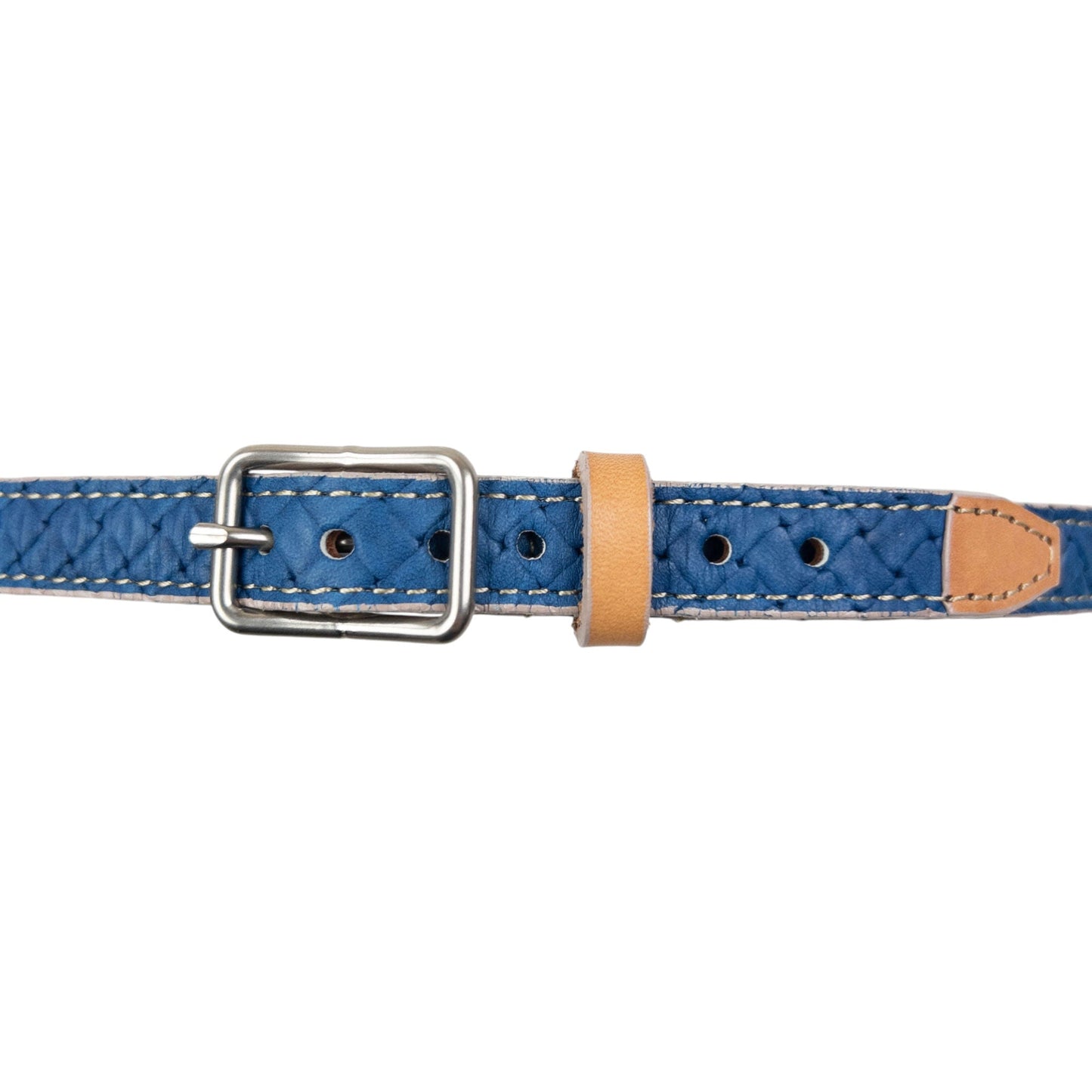 Vintage 2000s Yohji Yamamoto Leather Dog Collar | O/S, Beige