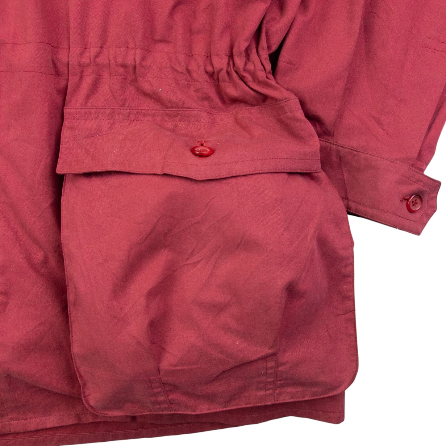Vintage 90s Burberry Zip Up Cargo Jacket Size XL | XL, Red