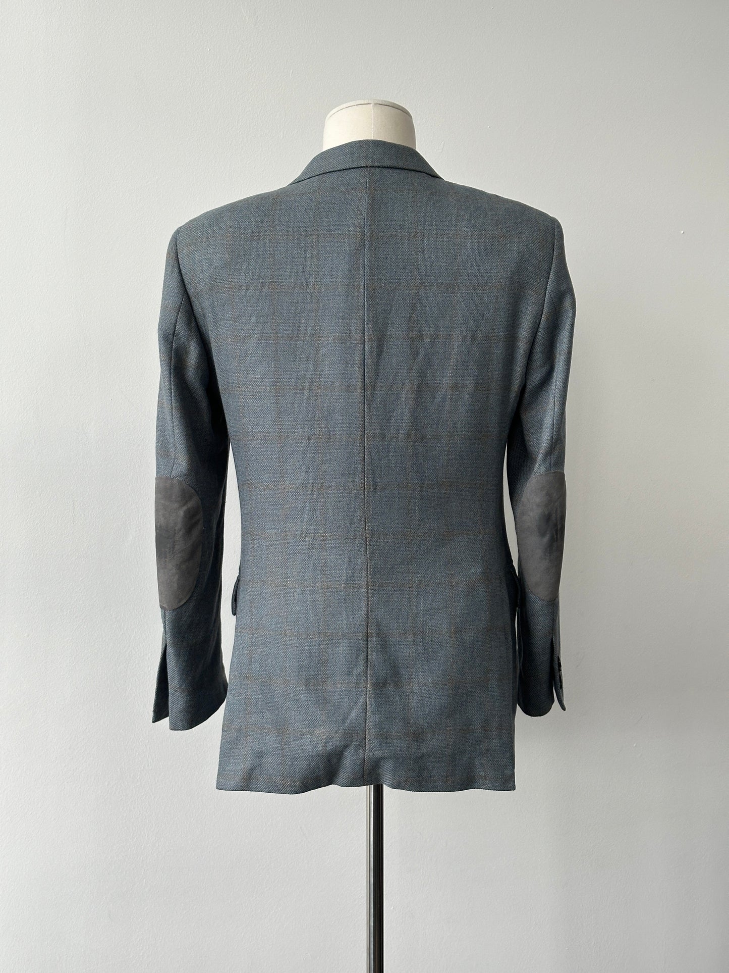 Loro Piana 1990s Check Wool Cashmere Blazer - 36R
