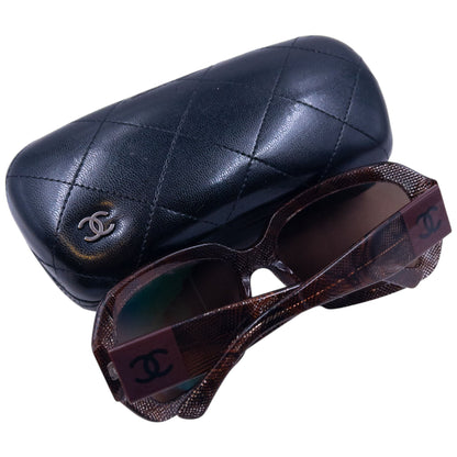 Vintage Chanel Snakeskin Sunglasses