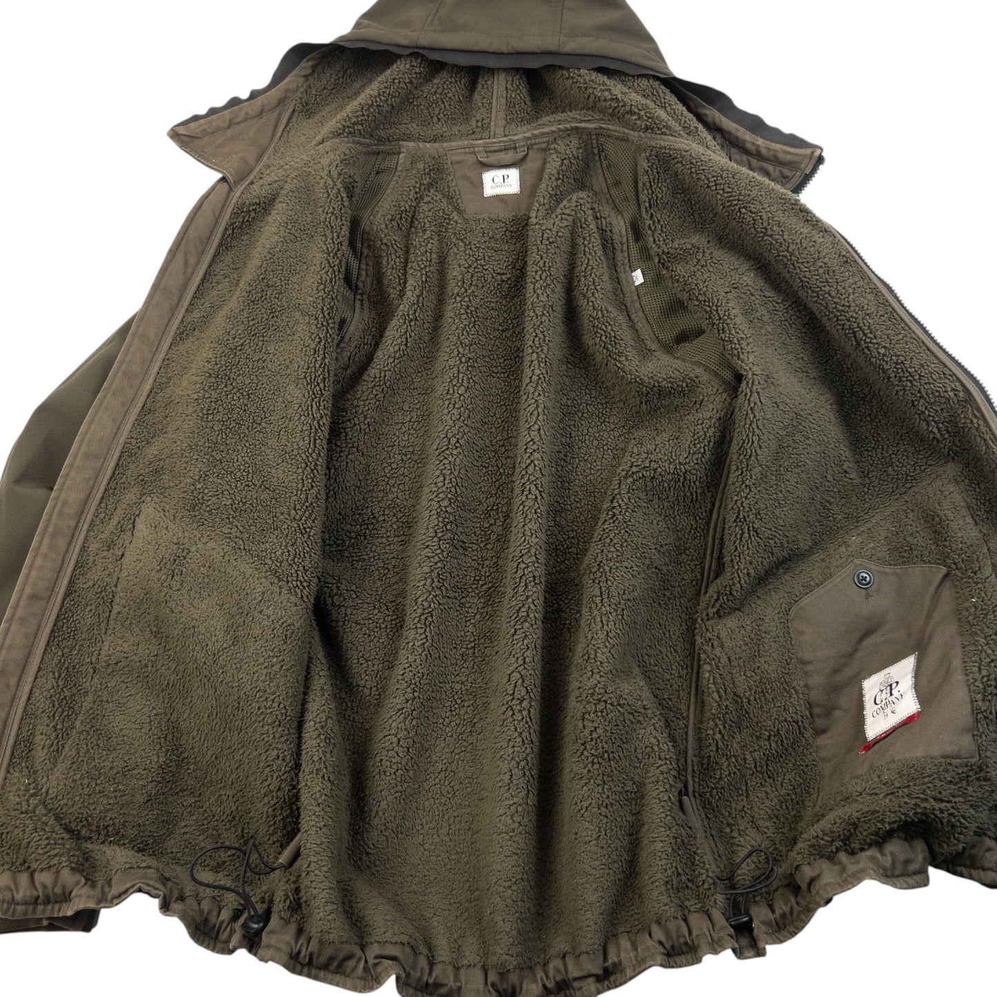 CP Company Fleece Lined Shell Jacket Size L | Large, Green