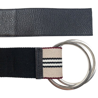Vintage 2000s Burberry Striped Belt Size L | O/S, Beige, Black, Burgundy