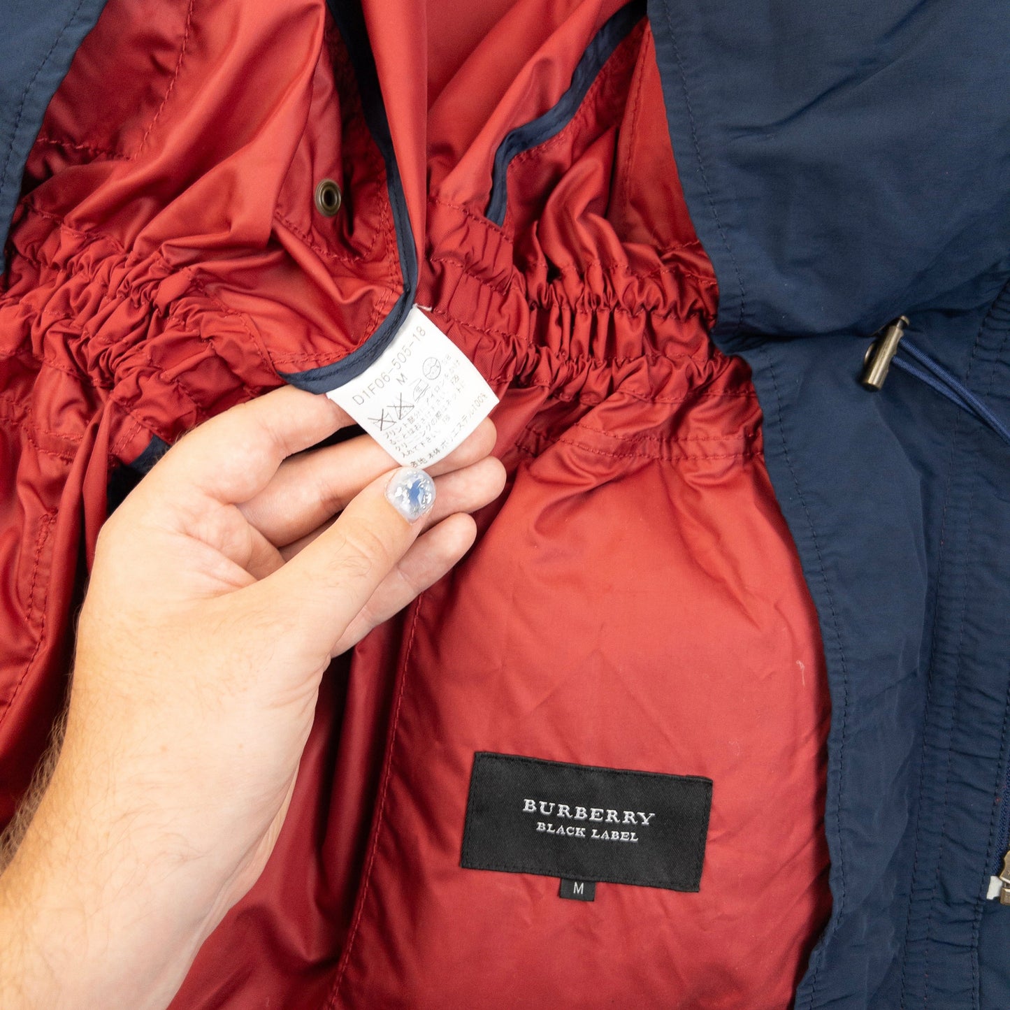 Vintage 2000s Burberry Black Label Cargo Jacket Size S | Small, Black