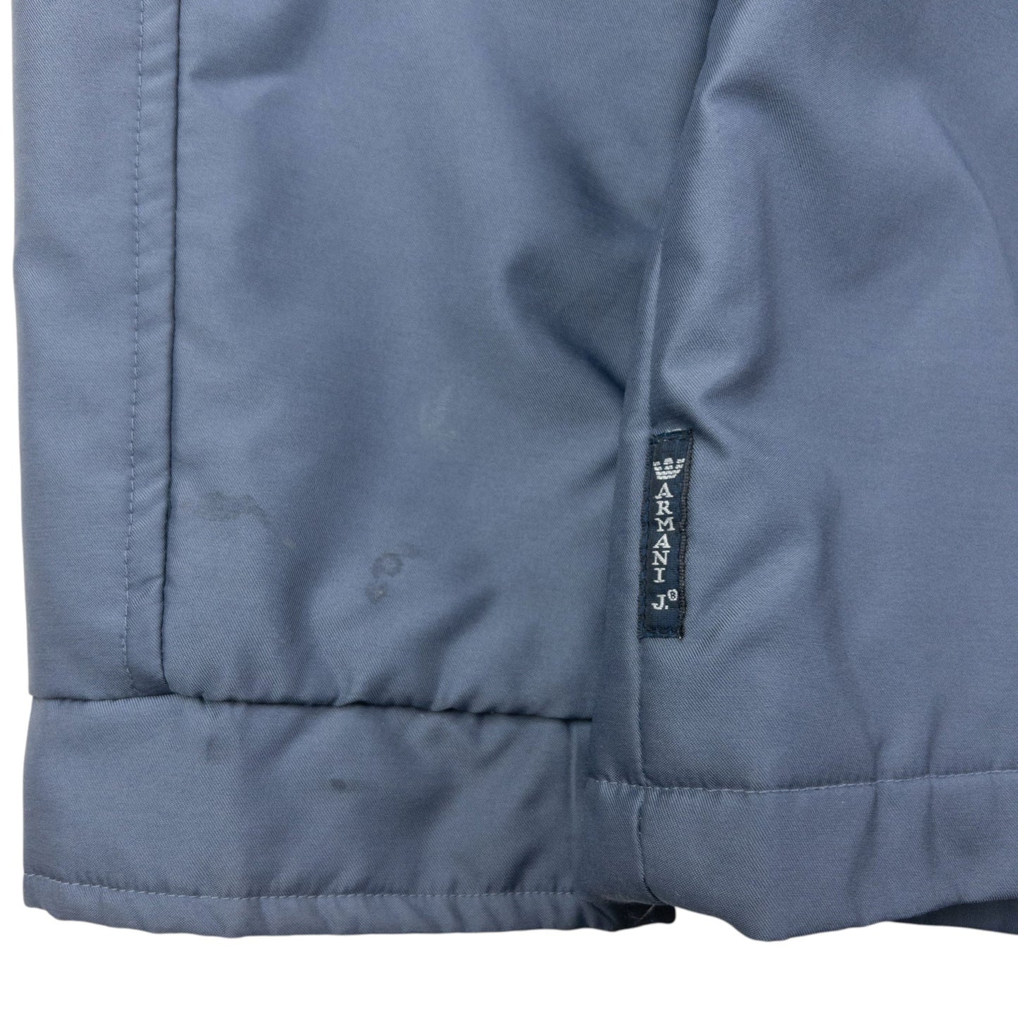 Vintage 90s Armani Jeans Asymmetric Zip Up Jacket Womens Size M | Medium, Blue