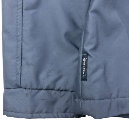 Vintage 90s Armani Jeans Asymmetric Zip Up Jacket Womens Size M | Medium, Blue