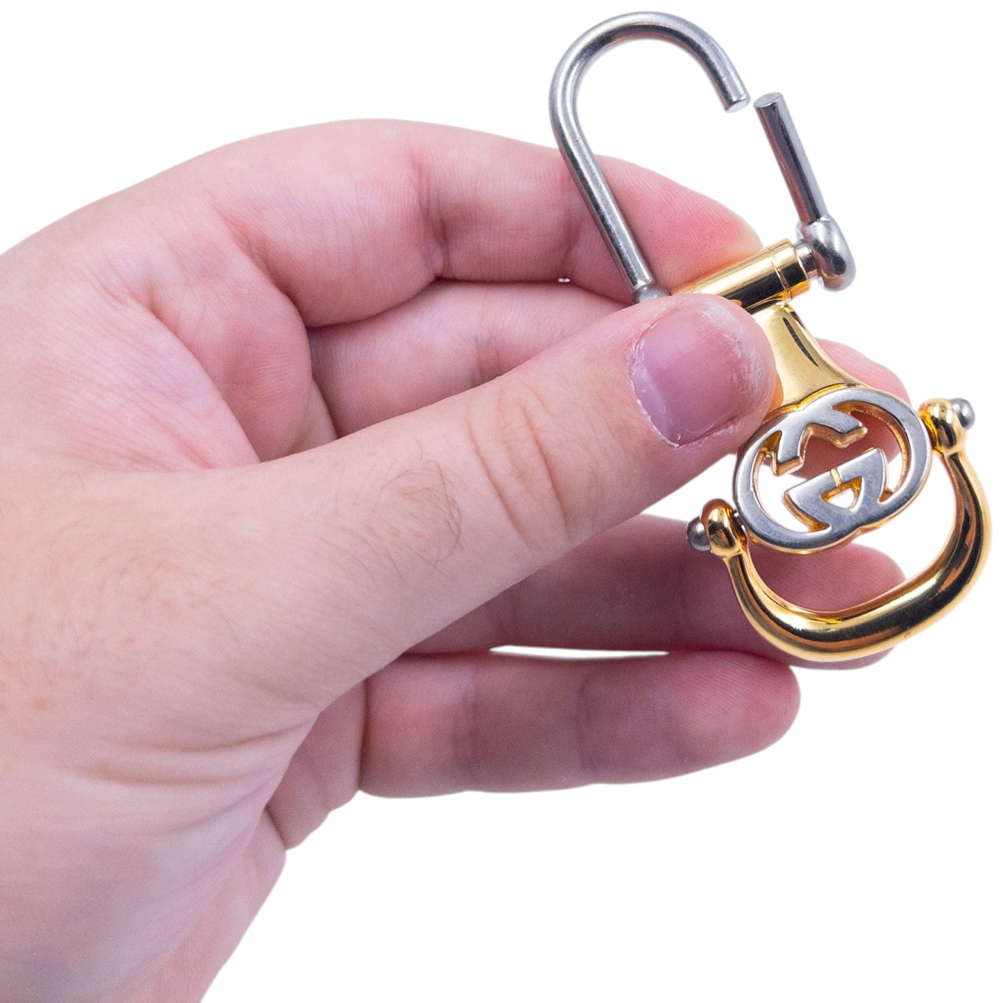 Vintage 80s Gucci Cut-Out Keyring | O/S, Gold