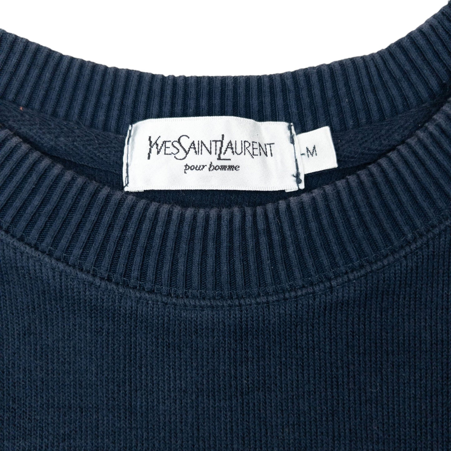 Vintage 2000s YSL Yves Saint Laurent Embroidered Sweatshirt Size M | Medium, Multicoloured