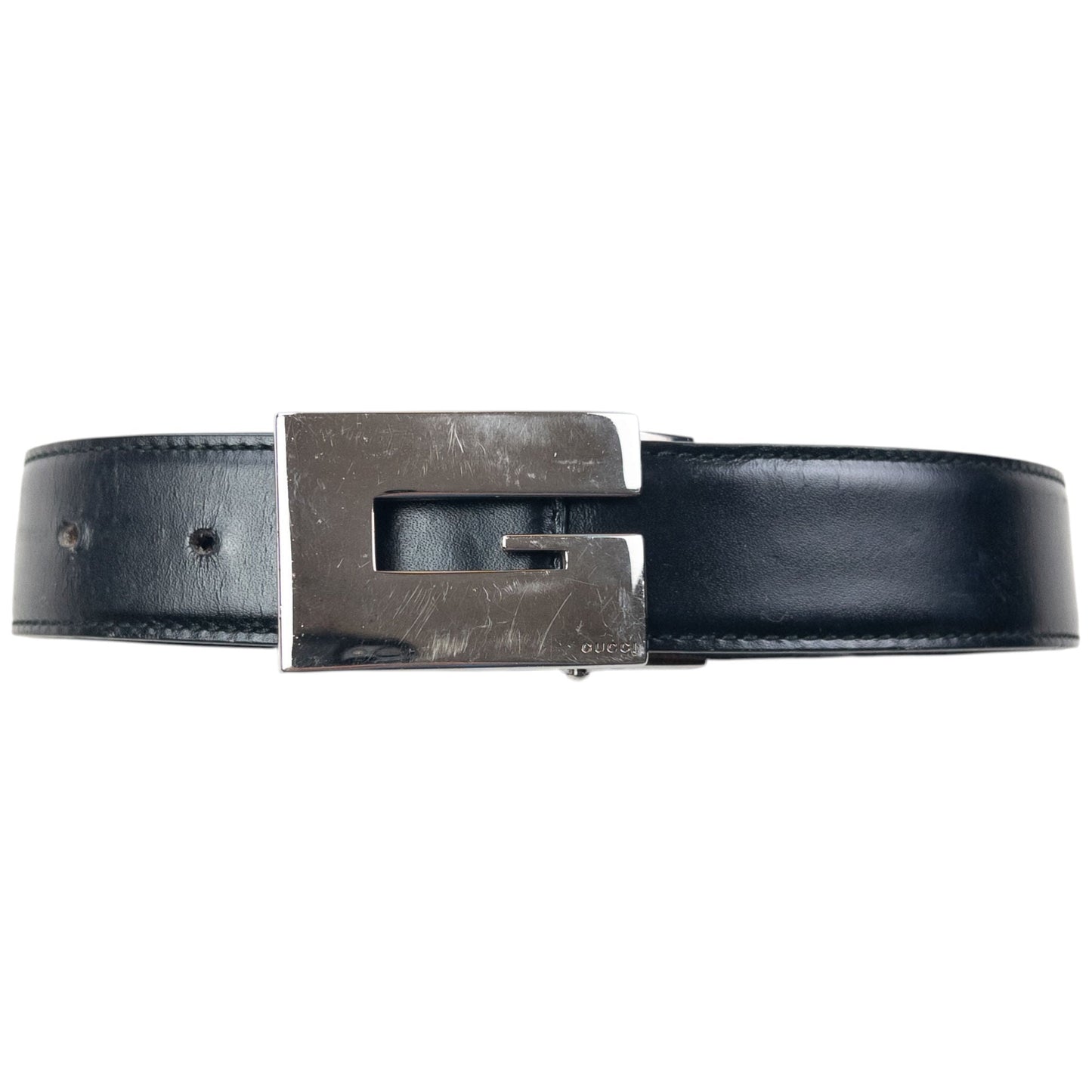 Vintage 2000s Gucci Leather Belt Size S | O/S, Black
