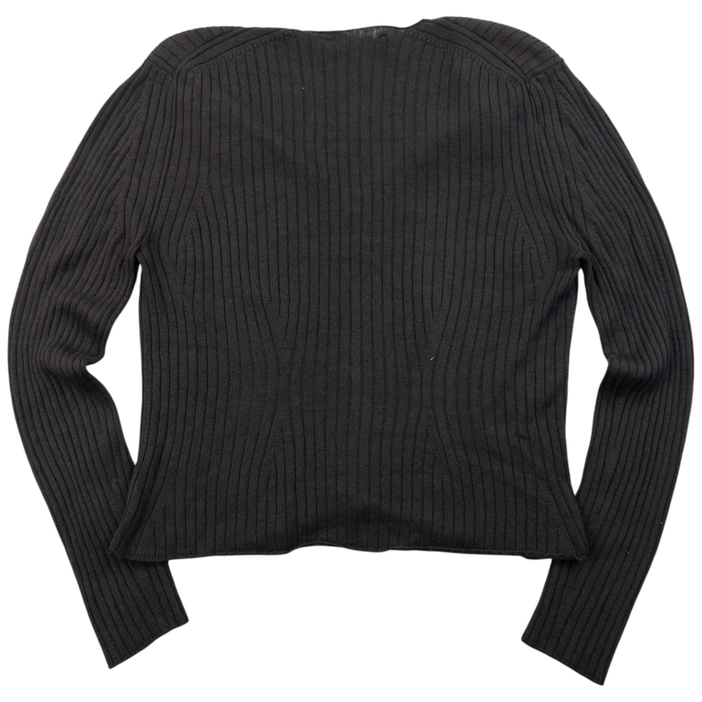 Vintage 2000s YSL Yves Saint Laurent By Tom Ford Cropped Jumper Womens Size L | Large, Brown