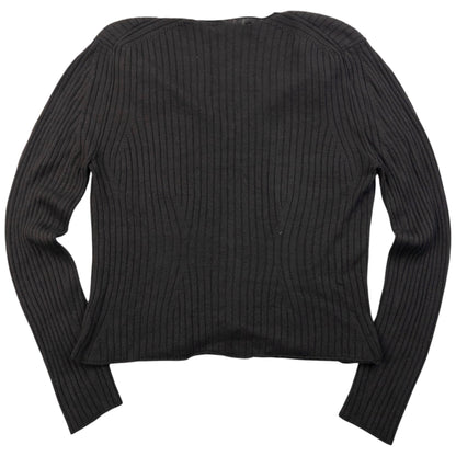Vintage 2000s YSL Yves Saint Laurent By Tom Ford Cropped Jumper Womens Size L | Large, Brown