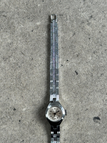 Regus 1970s Swiss Silver ToneJewel Mechanical Watch