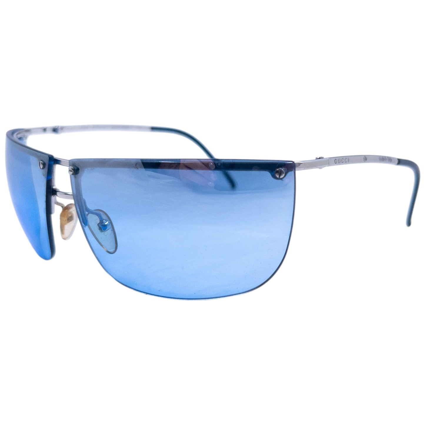 Vintage 2000s Gucci By Tom Ford Rimless Sunglasses | O/S, Blue